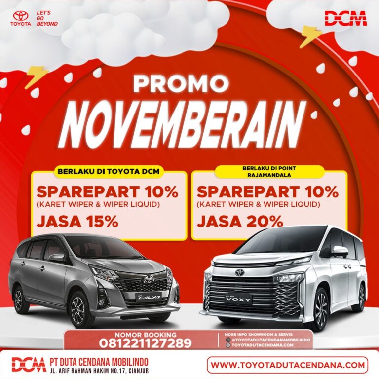Promo November Toyota DCM